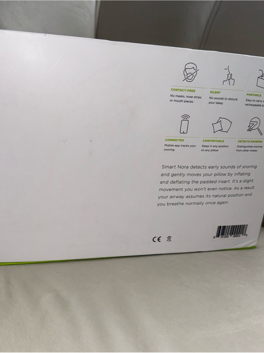 SMART NORA The Non-Invasive Device Snore Solution Kit To Stop Snoring NEW - Picture 7 of 12